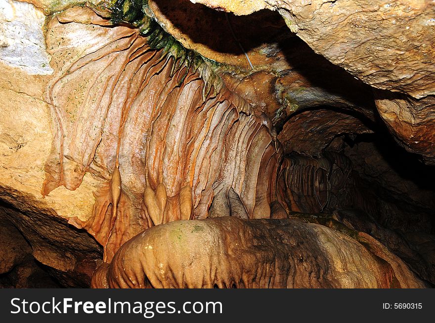 The undergroung cave interior photo