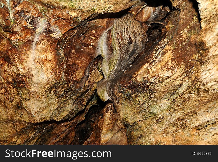 The undergroung cave interior photo