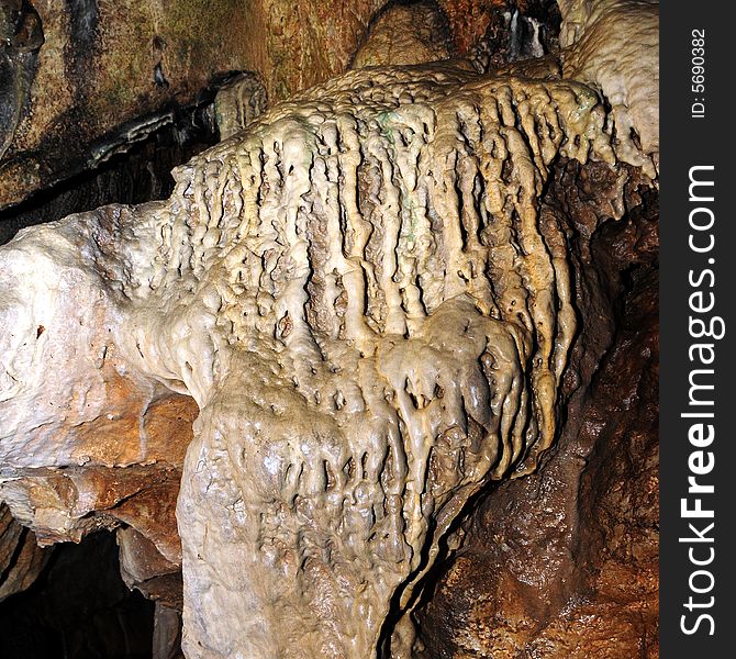 The underground cave interior photo