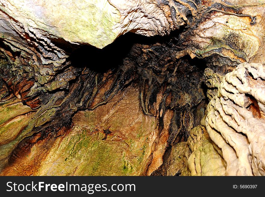 The undergroung cave interior photo