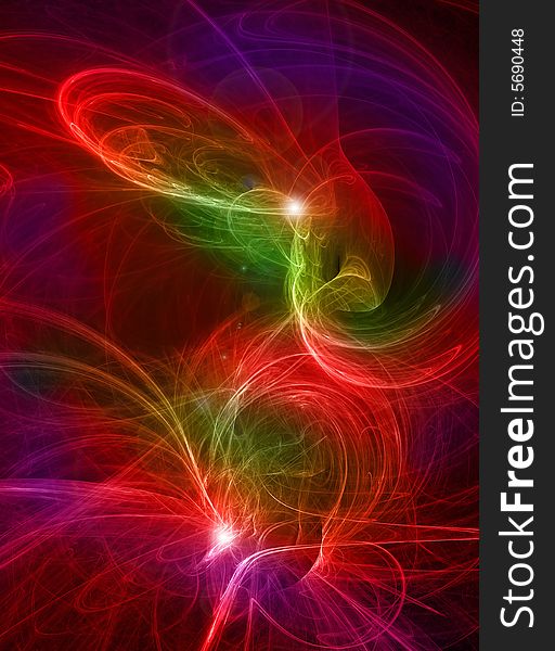 Colorful fractal abstract