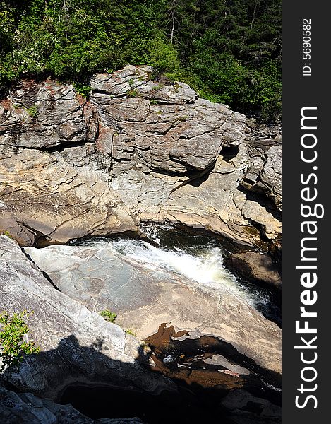 Mountain stream of fresh water. Mountain stream of fresh water