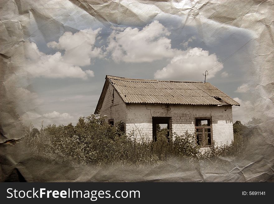 Abandoned Farm. Near Chernobyl Area.  Kiev Region