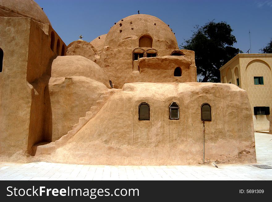 Coptic Monastery of St. Bishop in Egypt. Coptic Monastery of St. Bishop in Egypt