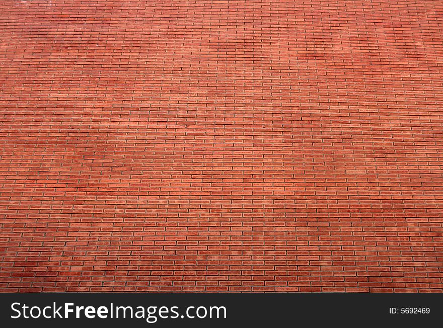 Background or pattern of a big red orange brick wall. Background or pattern of a big red orange brick wall