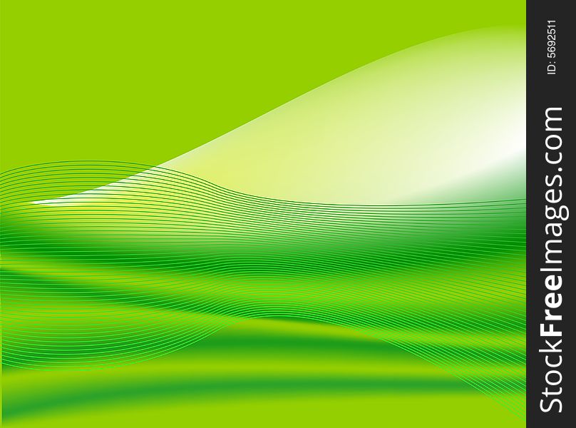 Abstract green background, vector illustration