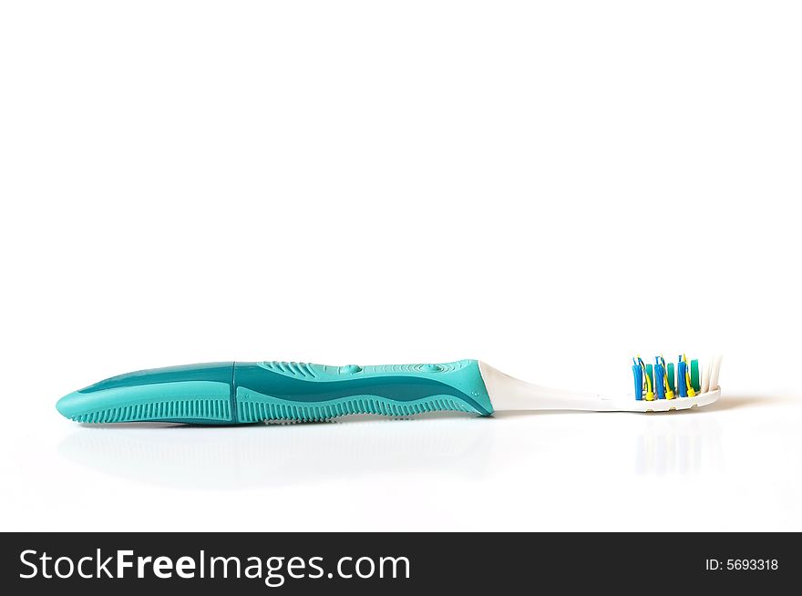 Electric toothbrush isolated on the white background