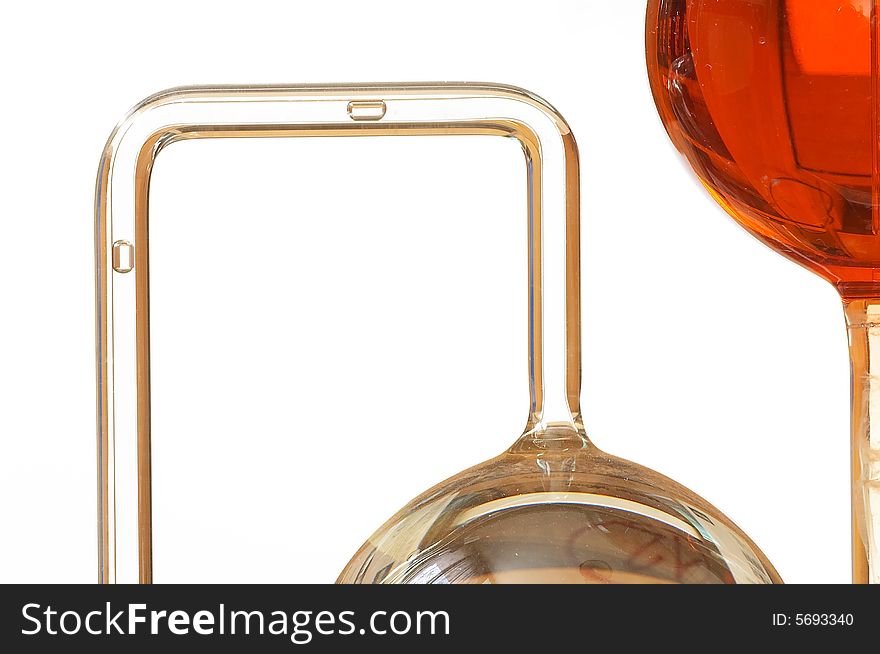 Chemical instrument isolated on the white background