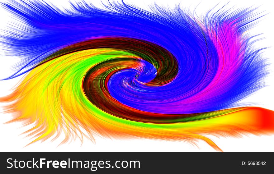 Abstract illustration. Many-colored vortex of the rainbow of bright paints. Abstract illustration. Many-colored vortex of the rainbow of bright paints.