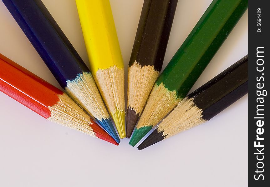 The picture of colour pencils