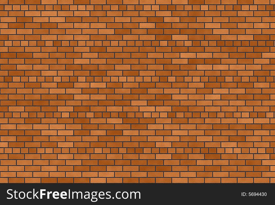 Orange And Brown Brick Wall