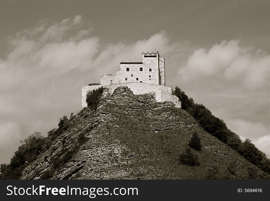 This is an old castle in marche region - Italy