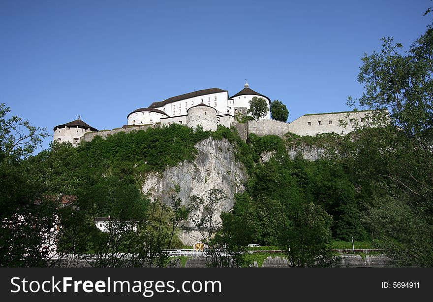 Fortress kufstein from the promenade