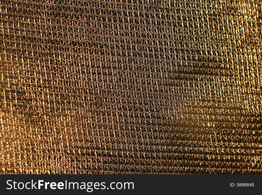 Golden Background Of Net