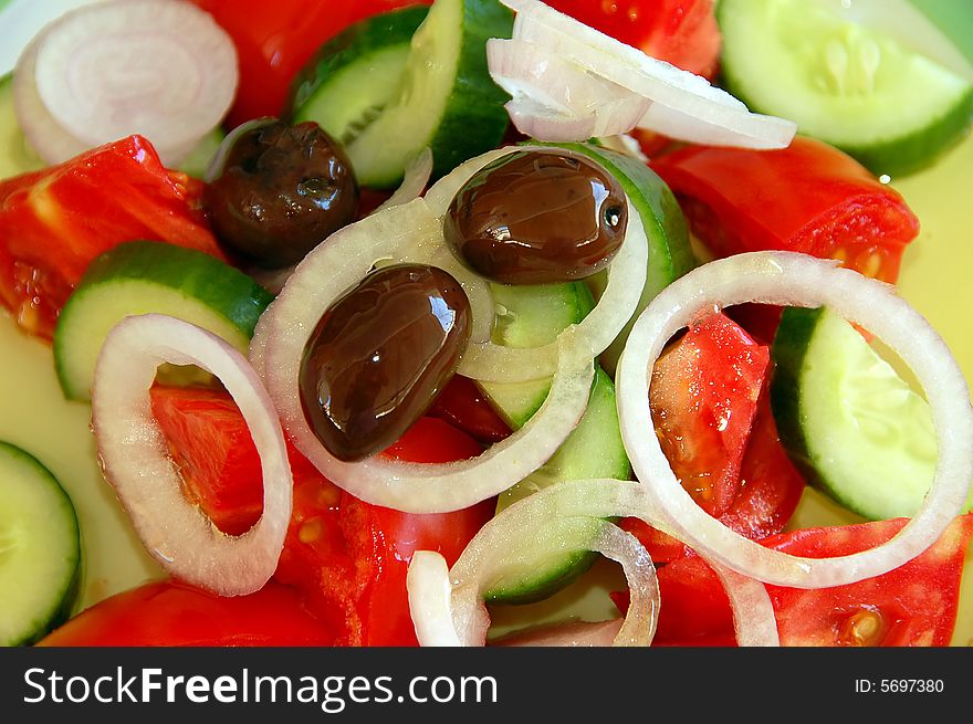 Mediterranean Salad Close Up