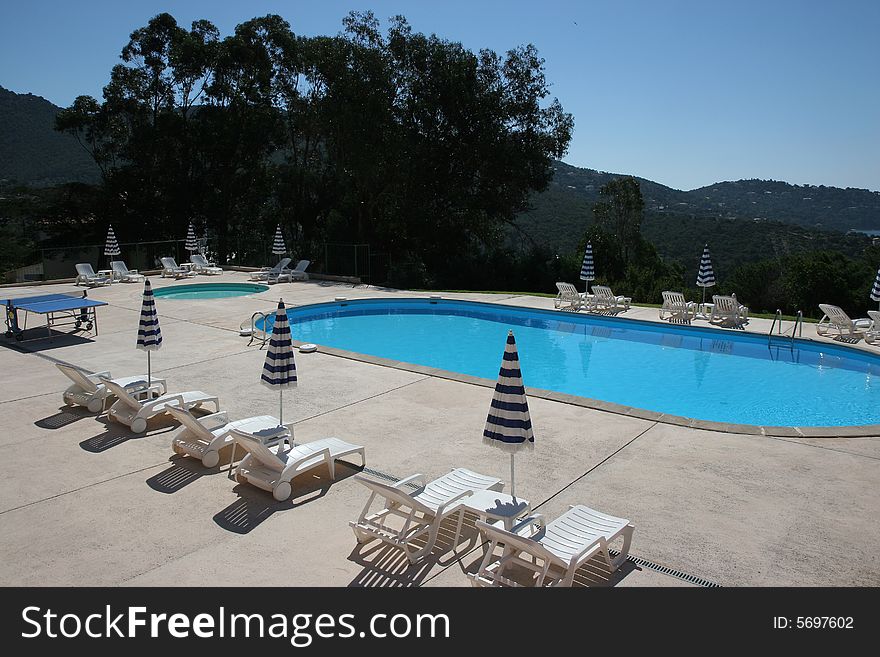 Poolside At Le Lavandou, French Riviera