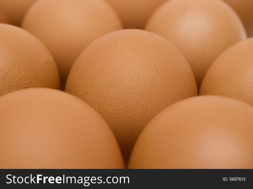 Background from the group of raw eggs