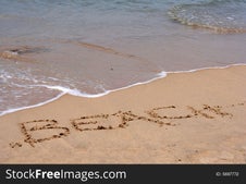 The Word BEACH Written In Sand Free Stock Images Photos 5697772 