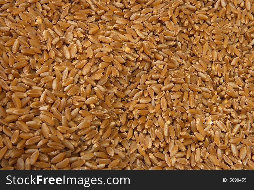 Brown rice in the market