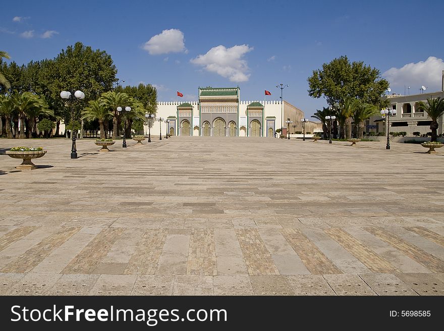 Palace in Fes. Africa - Morocco - Fes