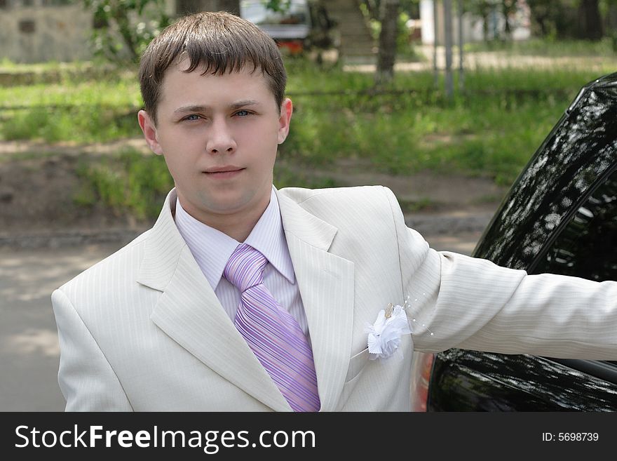 Handsome Man In Wedding Suite