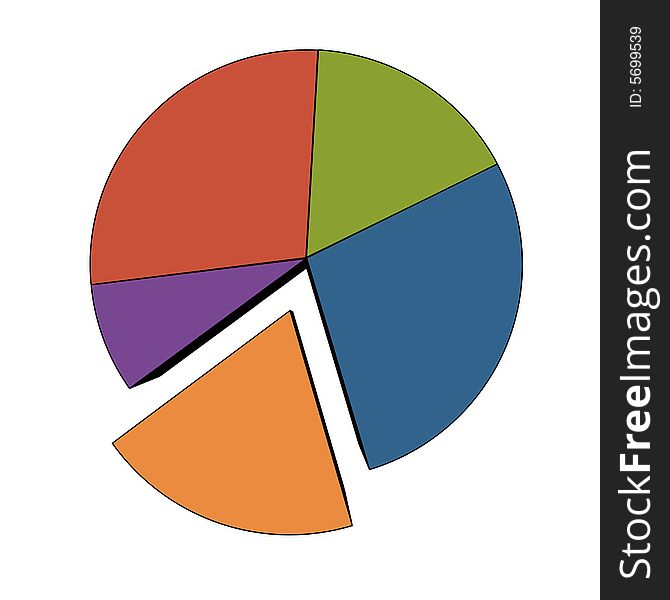 Statistics - isolated multicolor diagram on white ( with vector eps format). Statistics - isolated multicolor diagram on white ( with vector eps format)