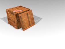 Wooden Crate Royalty Free Stock Image
