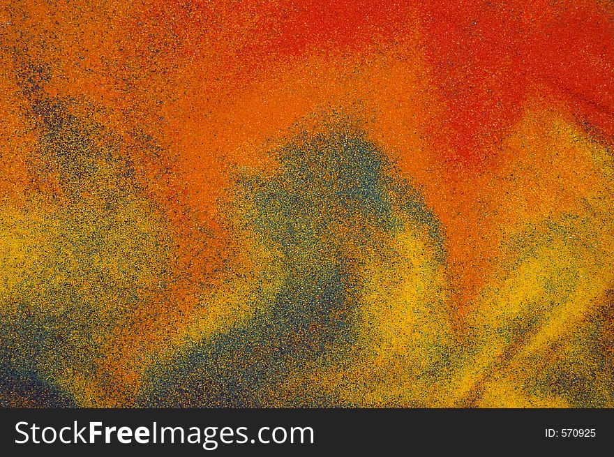 Abstract Picture Made Of Sand