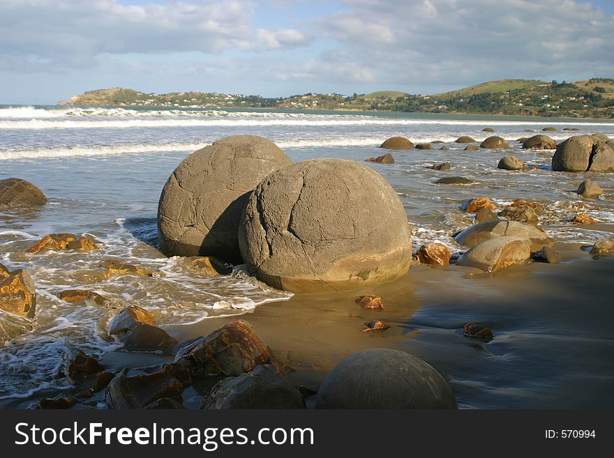 Bizarre stone formation at a New Zealand Coast. Bizarre stone formation at a New Zealand Coast