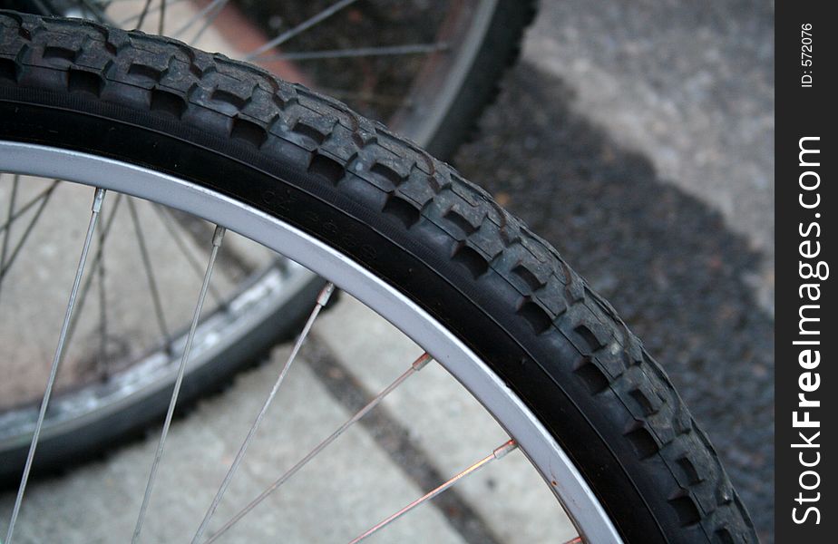 Bicycle Tire Abstract