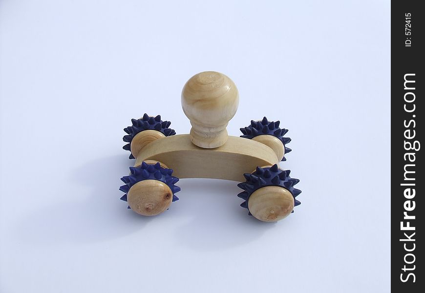 Massager for massage with wheels. Massager for massage with wheels