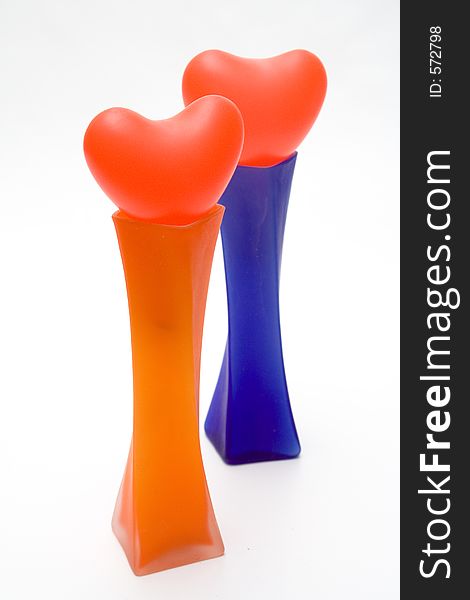 Two Heart In Vases