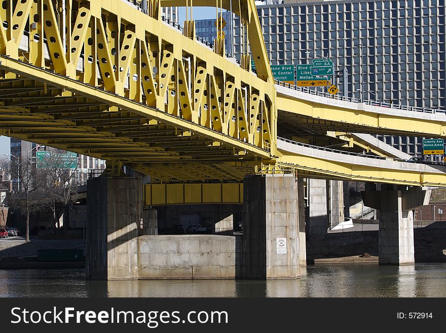 Fort Pitt Bridge in Pittsburgh. Fort Pitt Bridge in Pittsburgh