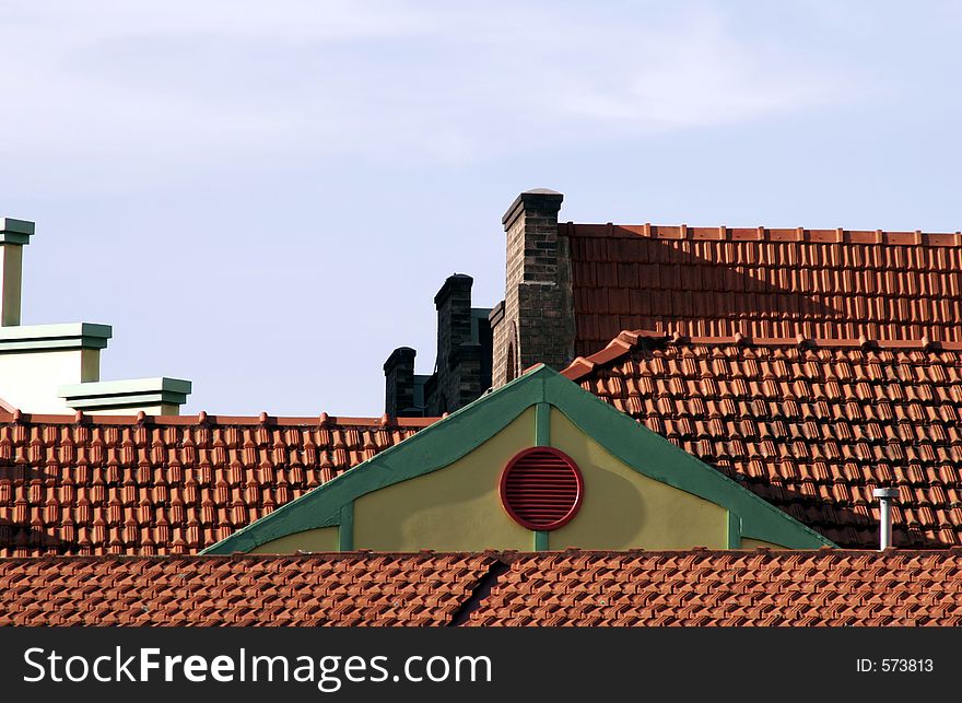 Blue Sky Over Roof