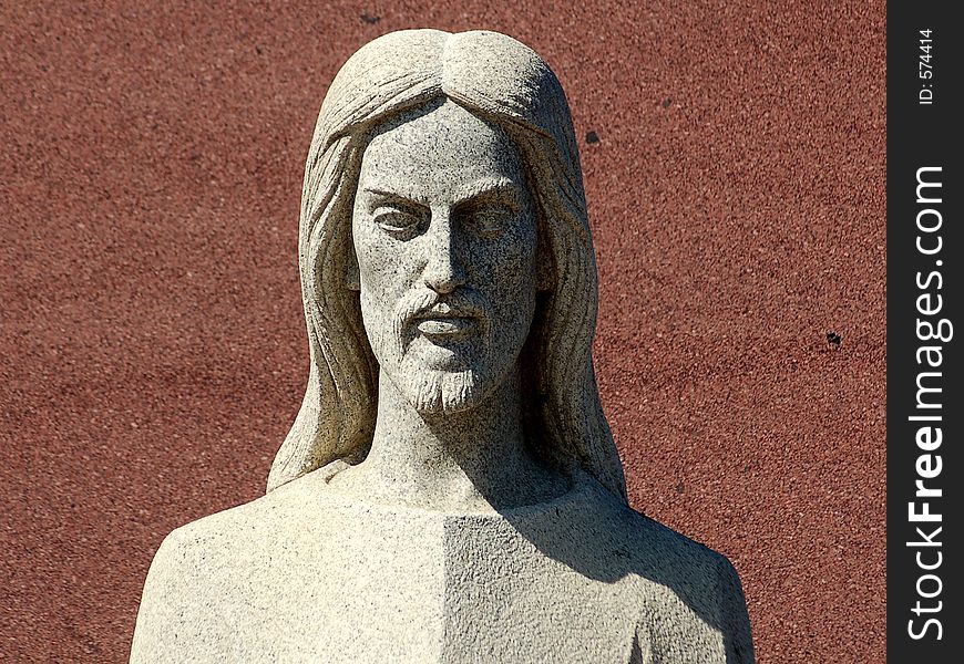 A Marble Statue of Jesus Christ. A Marble Statue of Jesus Christ