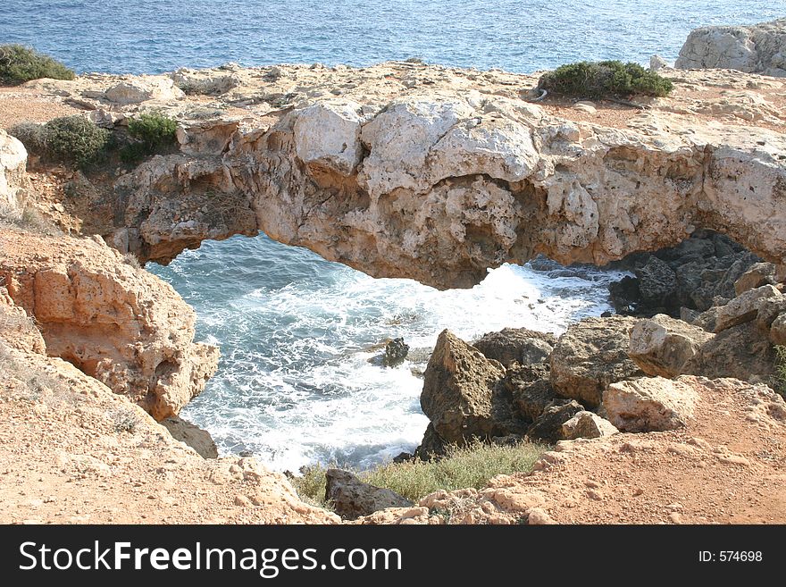 Stonebent at Capo greco. Stonebent at Capo greco