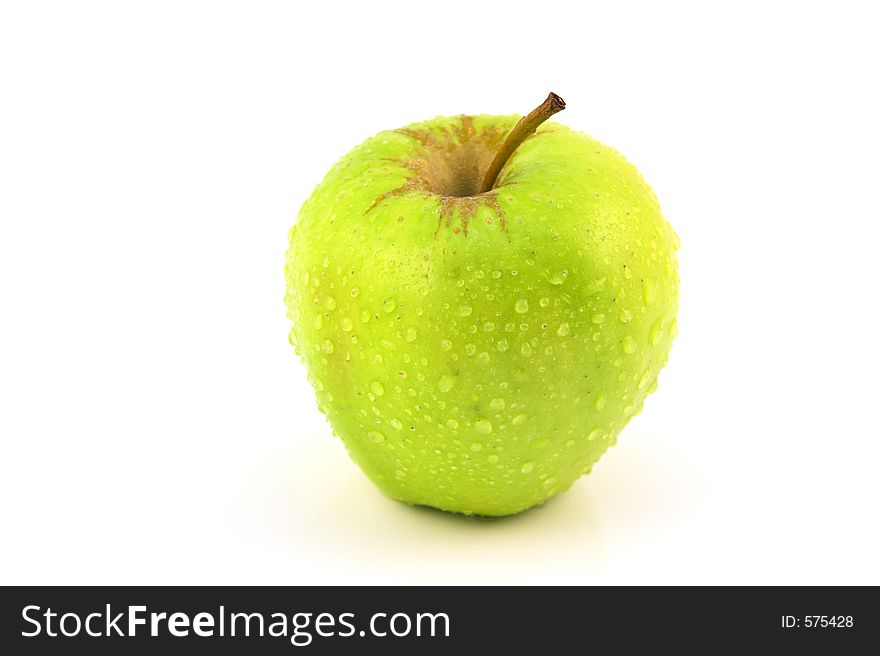 Apple Green Landscape isolated on white background