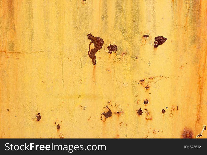 Orange rusting background, urban decay detail