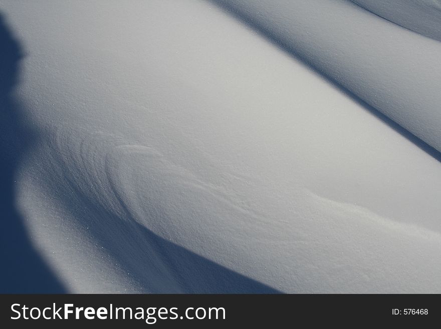 Snow texture on a frozen sea in Northern- Europe (Estonia)