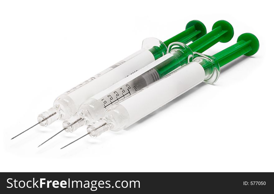 Three Medical Syringes