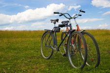 Old Bicycles Royalty Free Stock Photo Old Bicycles Royalty Free Stock Photo