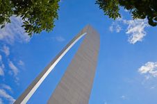 St. Louis Arch And Clouds Stock Image