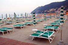 Closed Umbrellas On The Beach Stock Photo Closed Umbrellas On The Beach Stock Photo