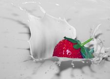 Strawberry Splash Stock Photo Strawberry Splash Stock Photo