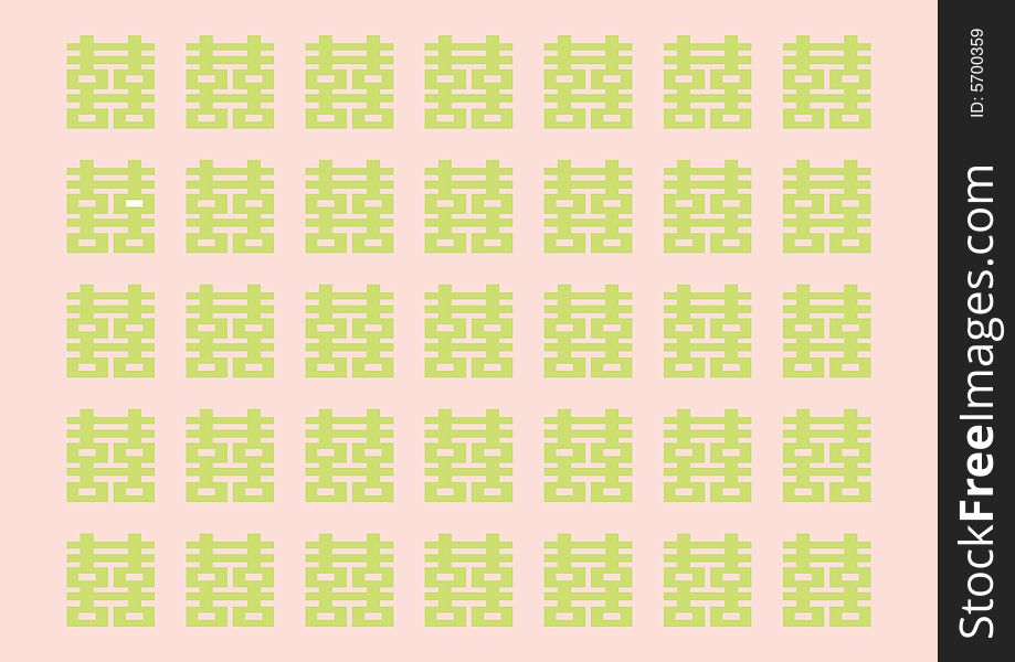 Vector traditional Chinese character pattern background