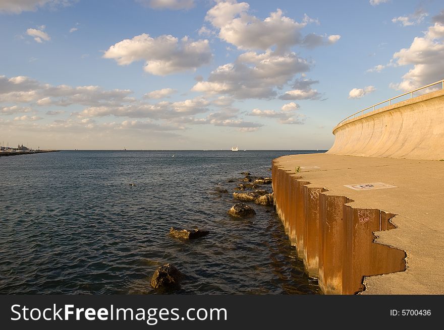 Chicago Lake Path near the Shedd Aquarium