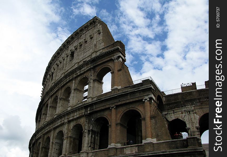 Colosseum in the daytime Rome, Italy. Colosseum in the daytime Rome, Italy