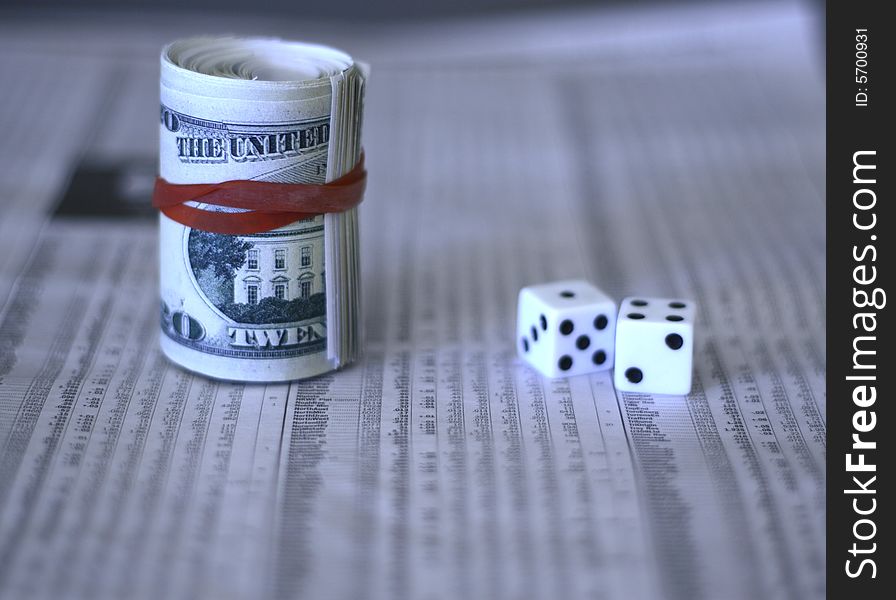 Cash dice and the share market