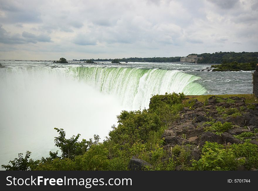 Canada, Ontario, Niagara falls view. Canada, Ontario, Niagara falls view