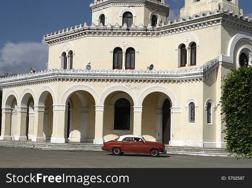 Car and church